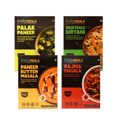 Rajma Masala + Vegetable Biryani + Paneer Butter Masala + Palak Paneer