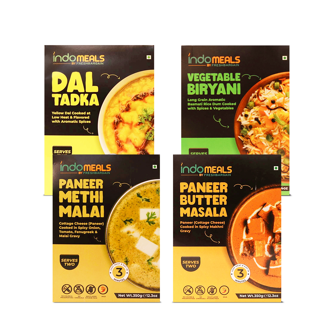 Vegetable Biryani + Dal Tadka + Paneer Butter Masala + Paneer Methi Malai