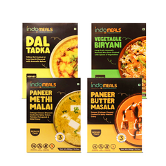 Vegetable Biryani + Dal Tadka + Paneer Butter Masala + Paneer Methi Malai