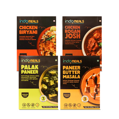 Chicken Biryani + Paneer Butter Masala + Chicken Rogan Josh + Palak Paneer
